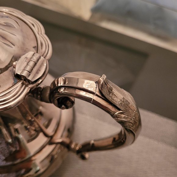 *SOLD* Silver Plated Coffee Pot Set - Picture 8 of 9